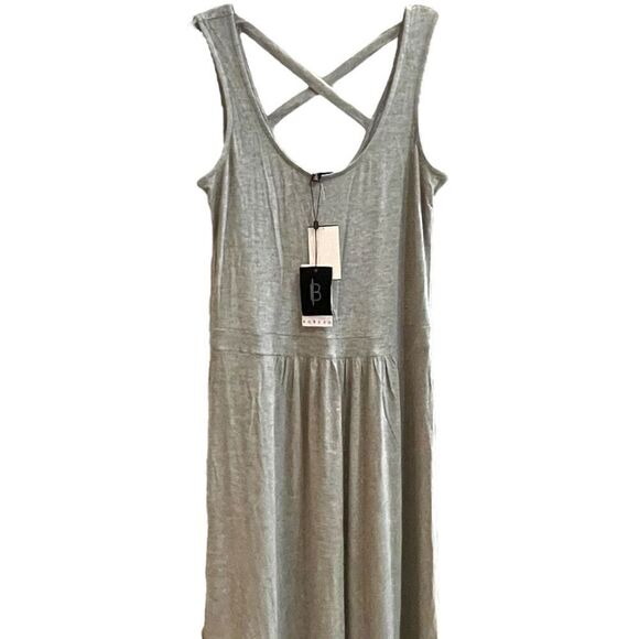 B COLLECTION by BOBEAU Women’s Dress Maxi Tank Sleeveless Criss Cross Back Small - Picture 7 of 8